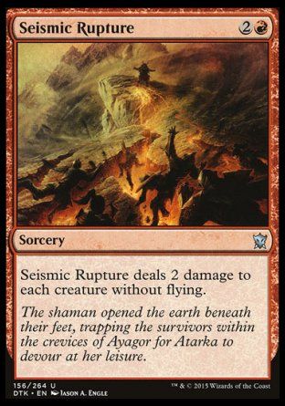 Seismic Rupture (Dragons of Tarkir) Trading Card