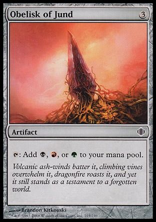 Obelisk of Jund (Shards of Alara) Trading Card