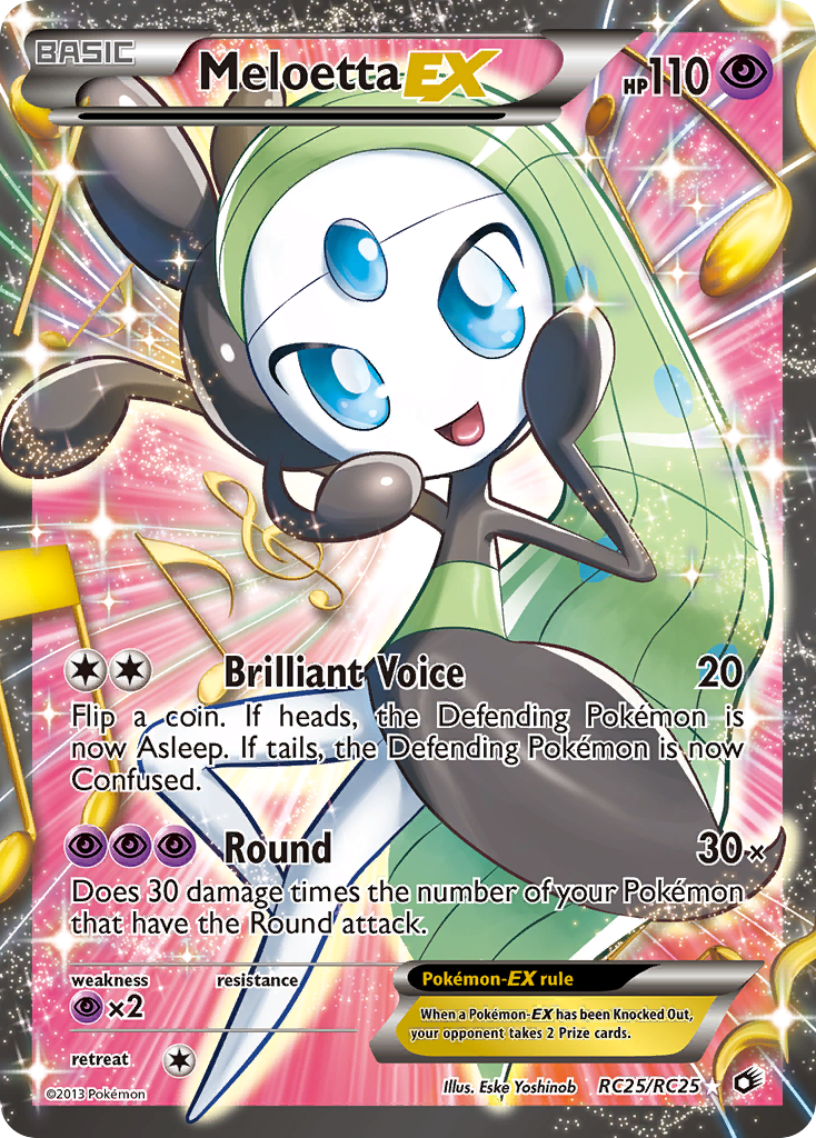 Meloetta EX (RC25) - Legendary Treasures Pokémon Card