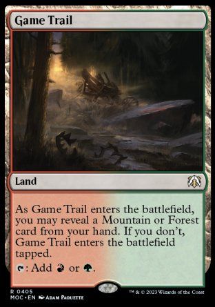 Game Trail (March of the Machine Commander Decks) Trading Card