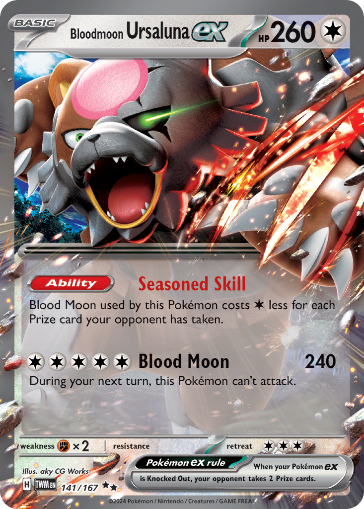 Bloodmoon Ursaluna Pokémon Card