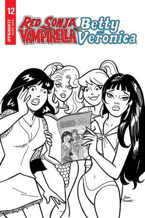 Red Sonja Vampirella Betty Veronica #12 (10 Copy Parent B&w Cover)