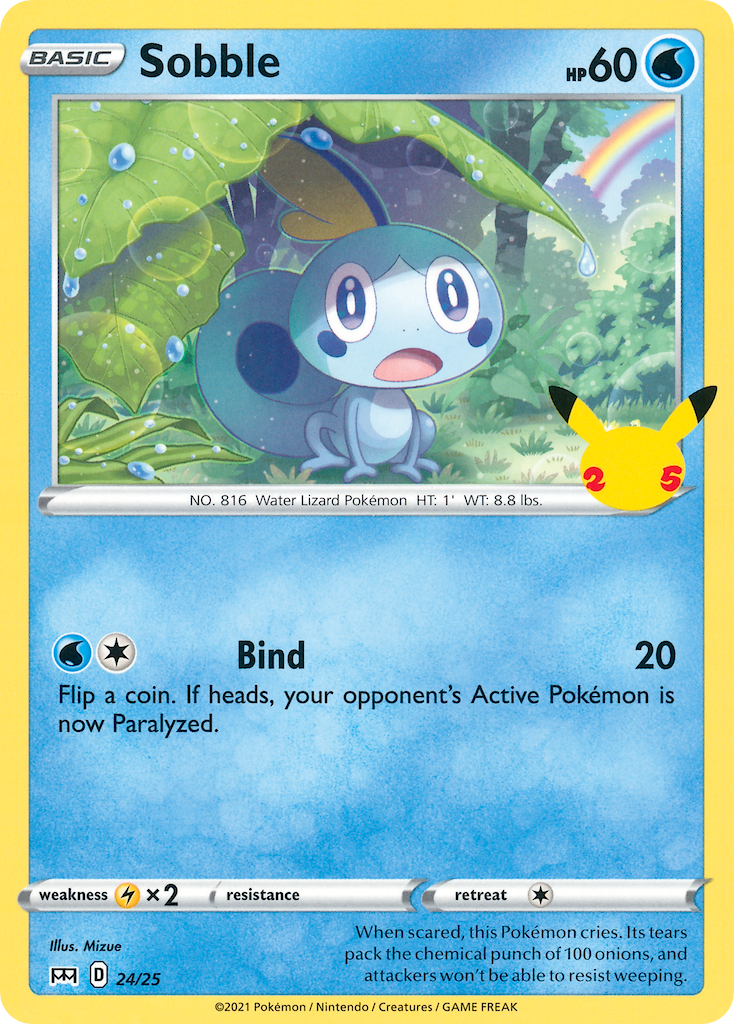 Sobble (24/25) - McDonald's Collection 2021 Pokémon Card