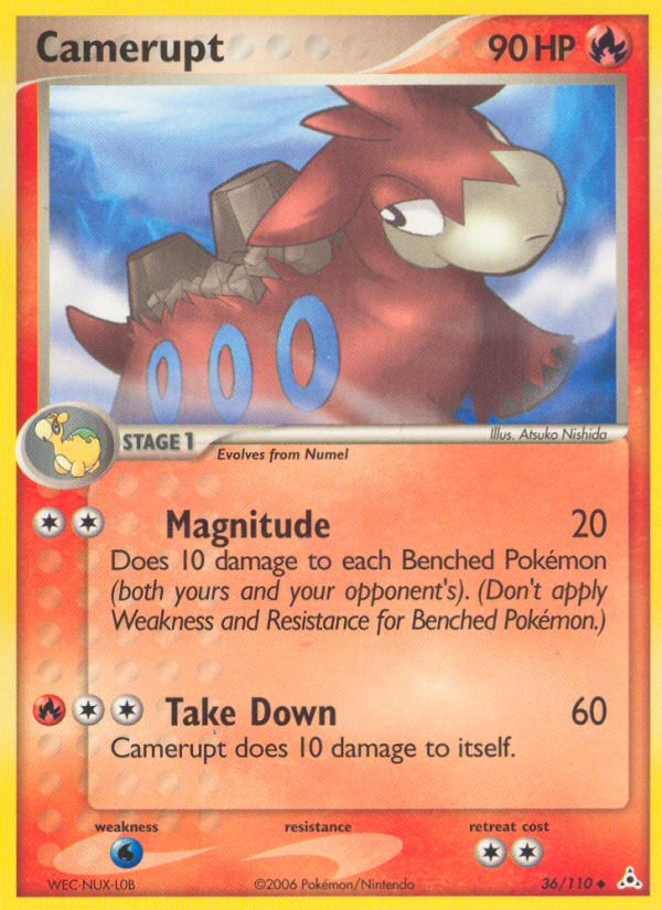 Camerupt (36/110) - Holon Phantoms Pokémon Card