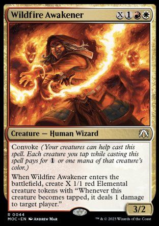 Wildfire Awakener (March of the Machine Commander Decks) Trading Card