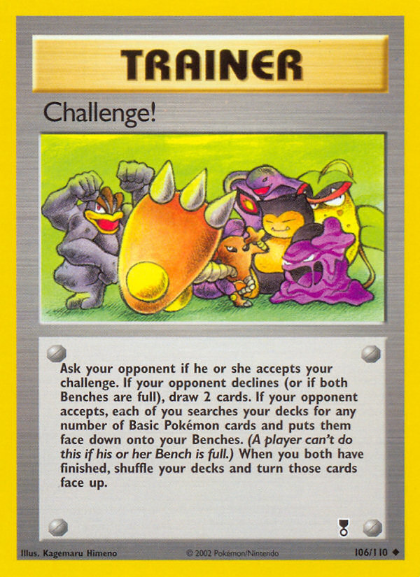 Challenge! (Trainer) (106/110) - Legendary Collection Pokémon Card