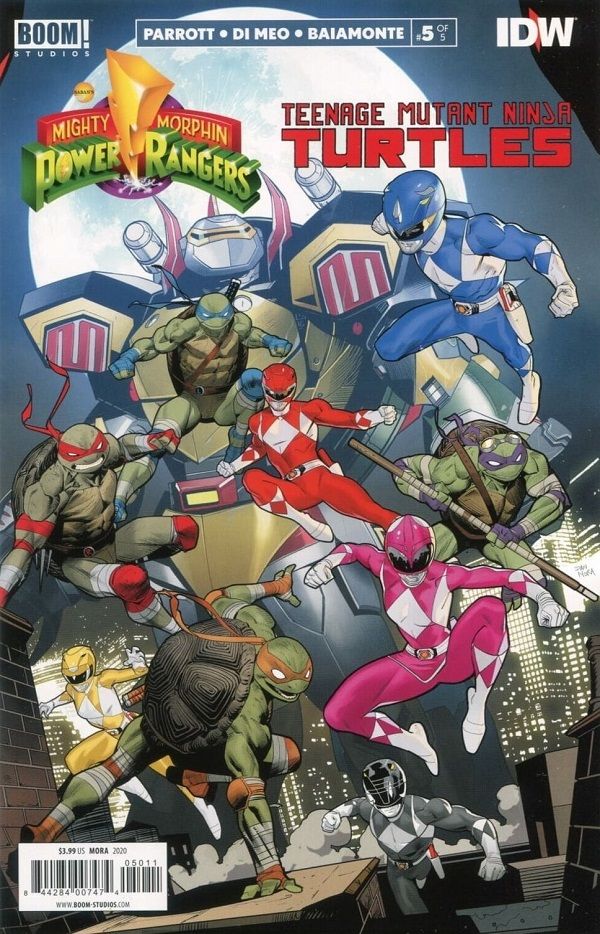 MIghty Morphin Power Rangers/TMNT #5 Comic