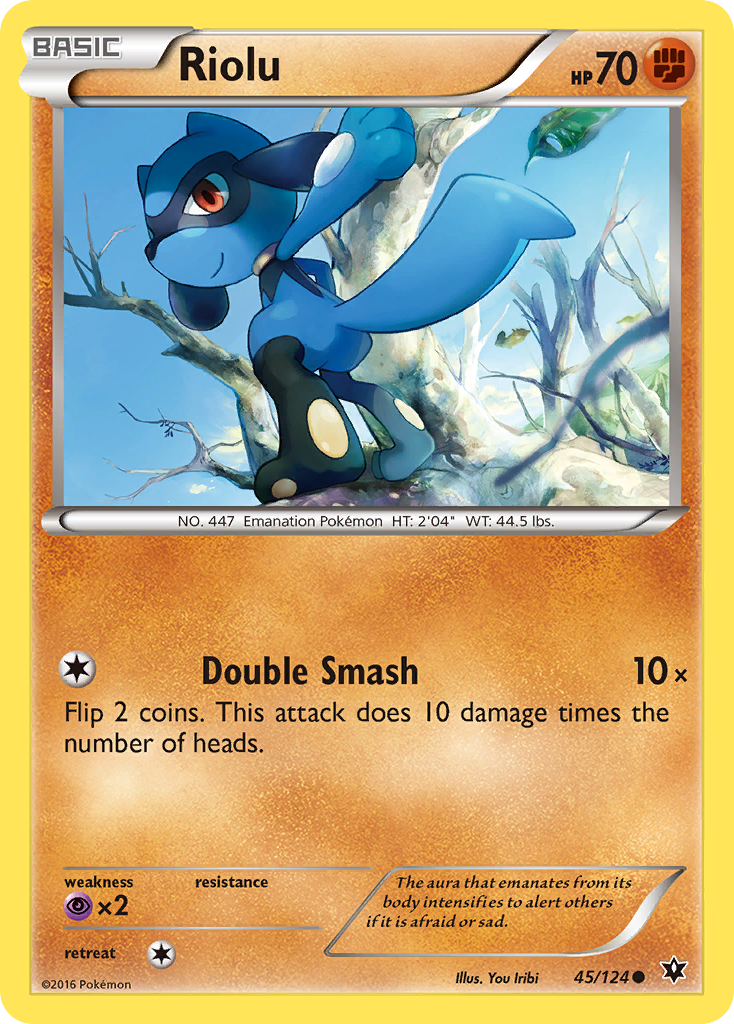 Riolu (45/124) - Fates Collide Pokémon Card