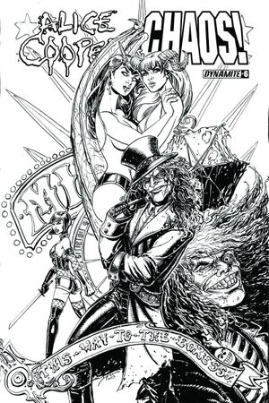 Alice Cooper Vs Chaos #6 (Cover B 15 Copy B&amp;w Cover)