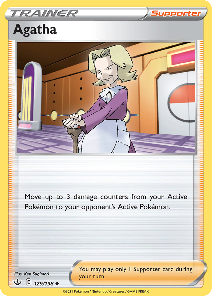 Agatha (Trainer: Supporter) (129/198) - Chilling Reign Pokémon Card