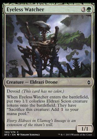 Eyeless Watcher (Battle for Zendikar) Trading Card