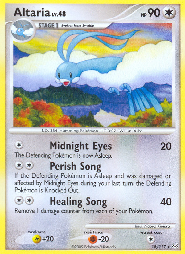 Altaria (18/127) - Platinum Pokémon Card