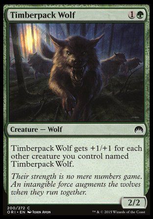 Timberpack Wolf (Magic Origins) Trading Card