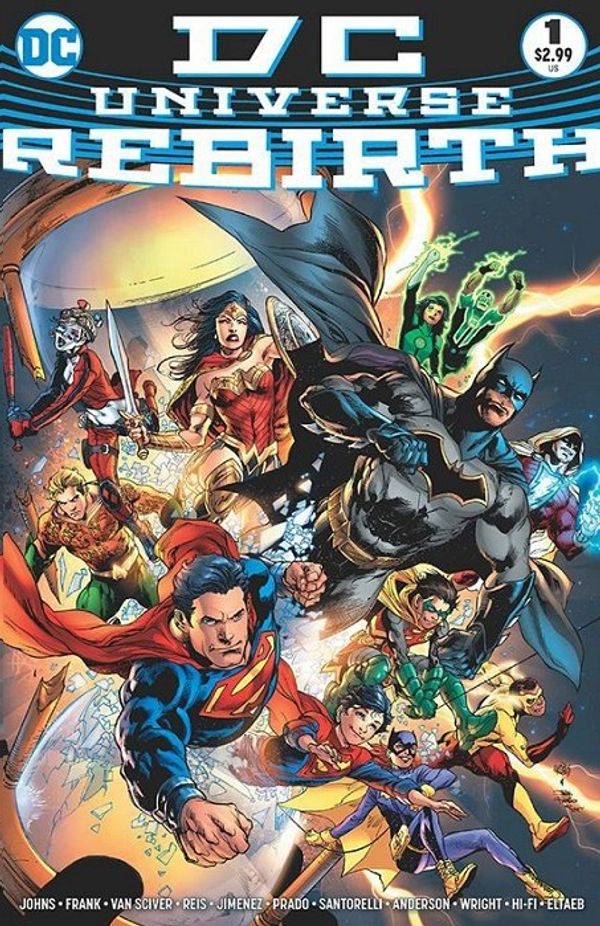 DC Universe: Rebirth #1 (Midnight Release Variant Cover)