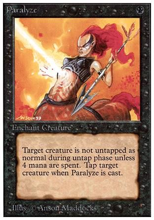 Paralyze (Unlimited) Trading Card