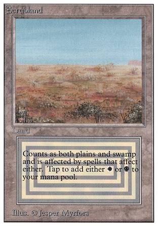 Scrubland (Unlimited) Trading Card