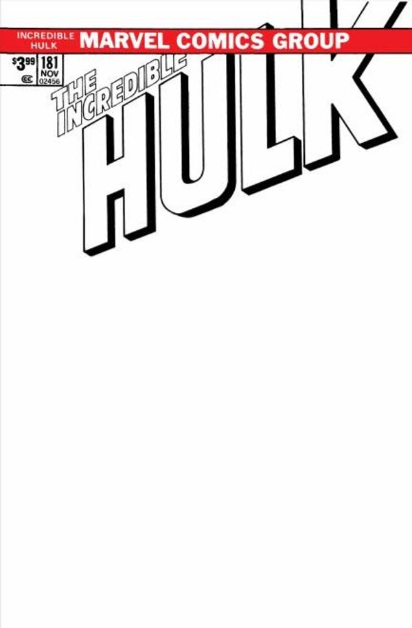 Incredible Hulk #181 (Sketch Edition)