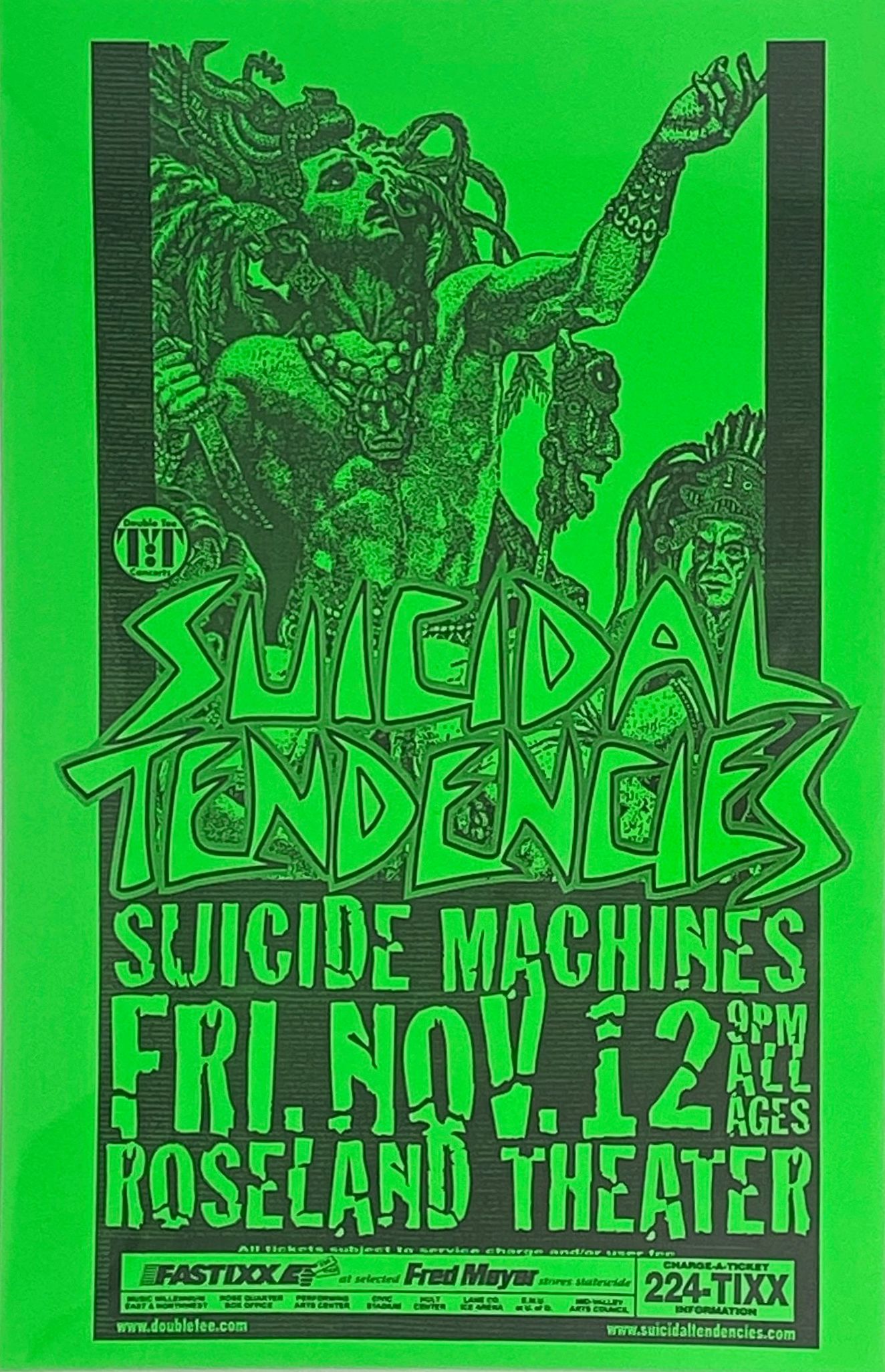 MXP-216.11 Suicidal Tendencies Roseland Theater 1999 Concert Poster