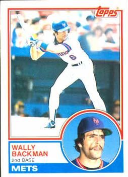 1989 Topps Baseball card #508 Wally Backman Mets