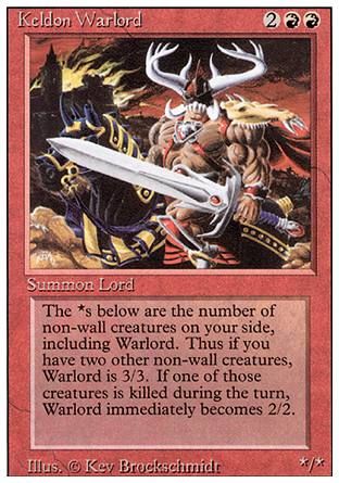 Keldon Warlord (Revised Edition) Trading Card