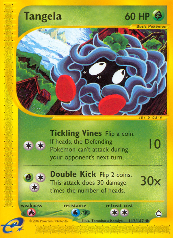 Tangela (112/147) - Aquapolis Pokémon Card