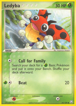 Ledyba (64/109) - Team Rocket Returns (Reverse Holo)
