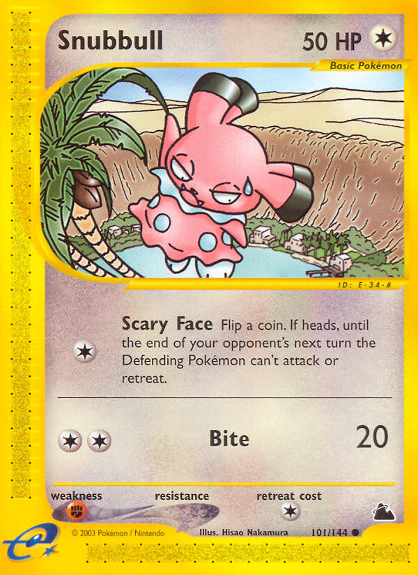 Snubbull (101/144) - Skyridge Pokémon Card