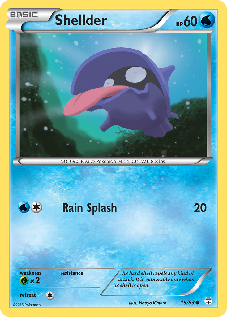 Shellder (19/83) - Generations Pokémon Card