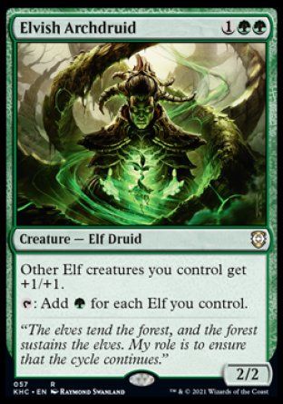 Elvish Archdruid (Kaldheim Commander Decks) Trading Card