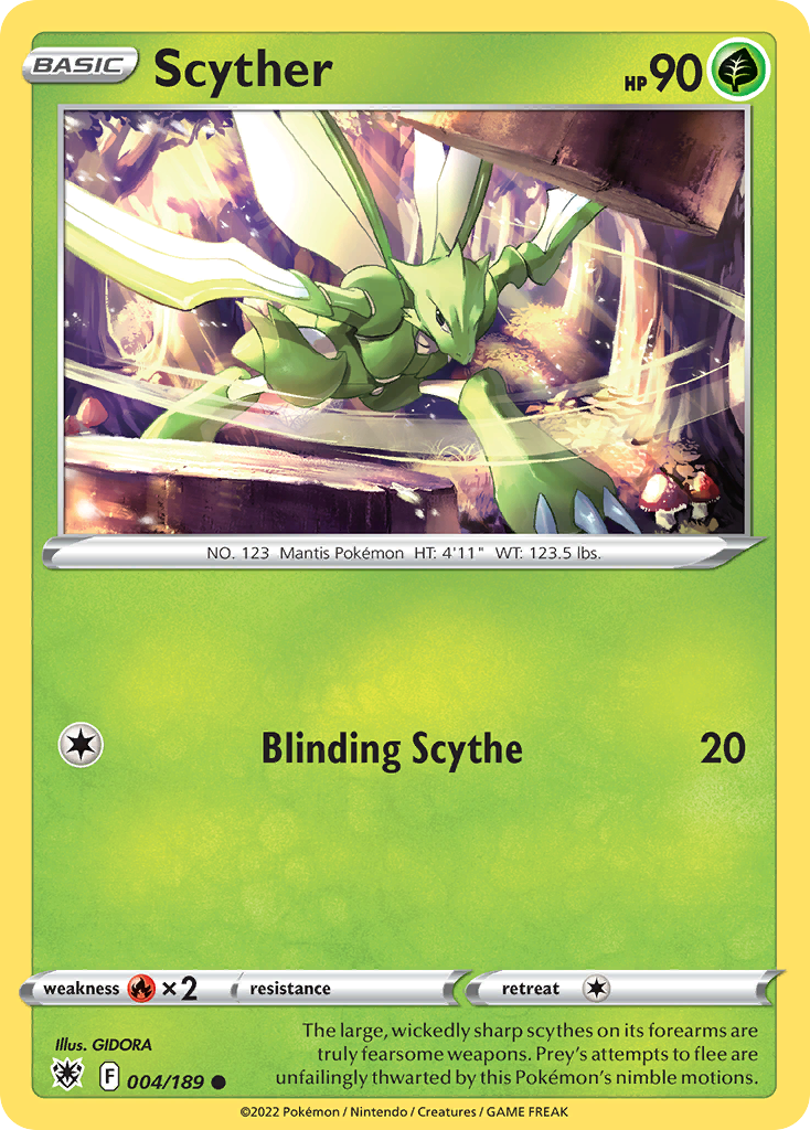 Scyther (4/189) - Astral Radiance Pokémon Card