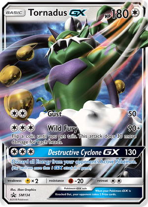 Tornadus GX (SM134) - SM Black Star Promos