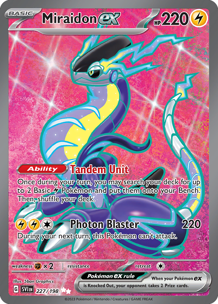 Miraidon ex (227/198) - Scarlet & Violet Pokémon Card