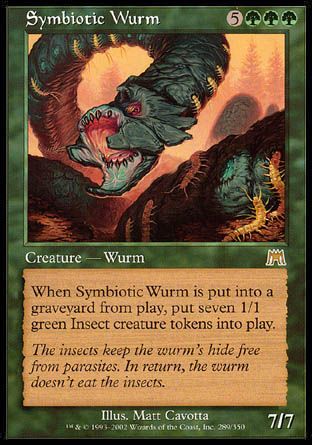 Symbiotic Wurm (Onslaught) Trading Card