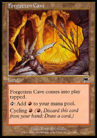 Forgotten Cave (Onslaught) Trading Card