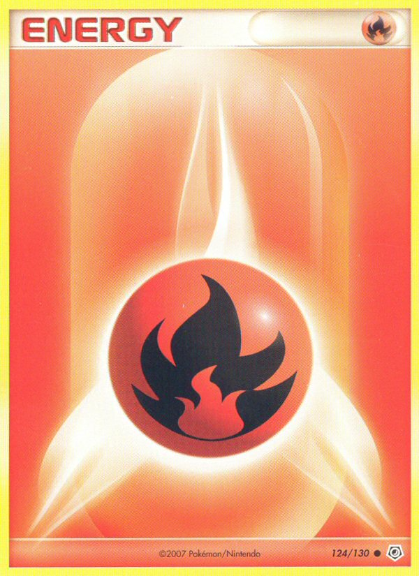 Fire Energy (124/130) - Diamond & Pearl Pokémon Card