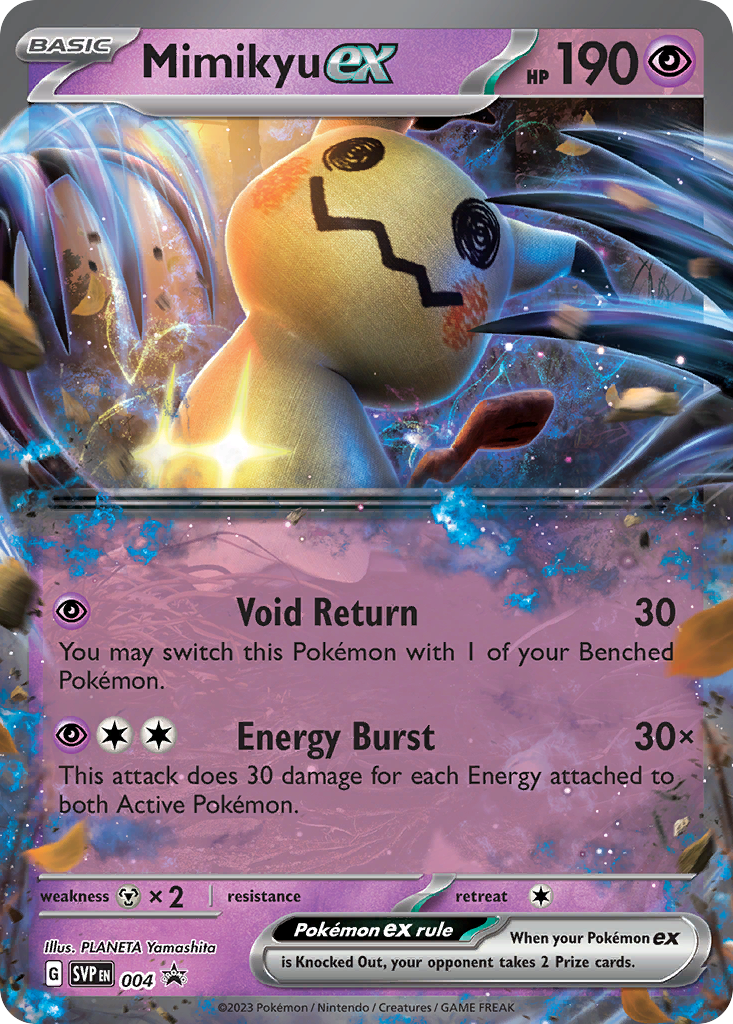 Mimikyu ex (4/148) - Scarlet & Violet Black Star Promos Pokémon Card