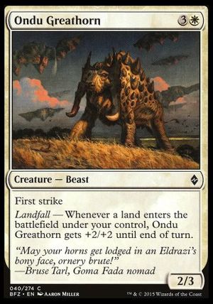 Ondu Greathorn (Battle for Zendikar)