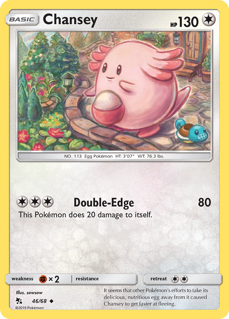 Chansey (46/68) - Hidden Fates Pokémon Card