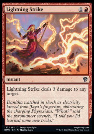 Lightning Strike (Dominaria United) Trading Card