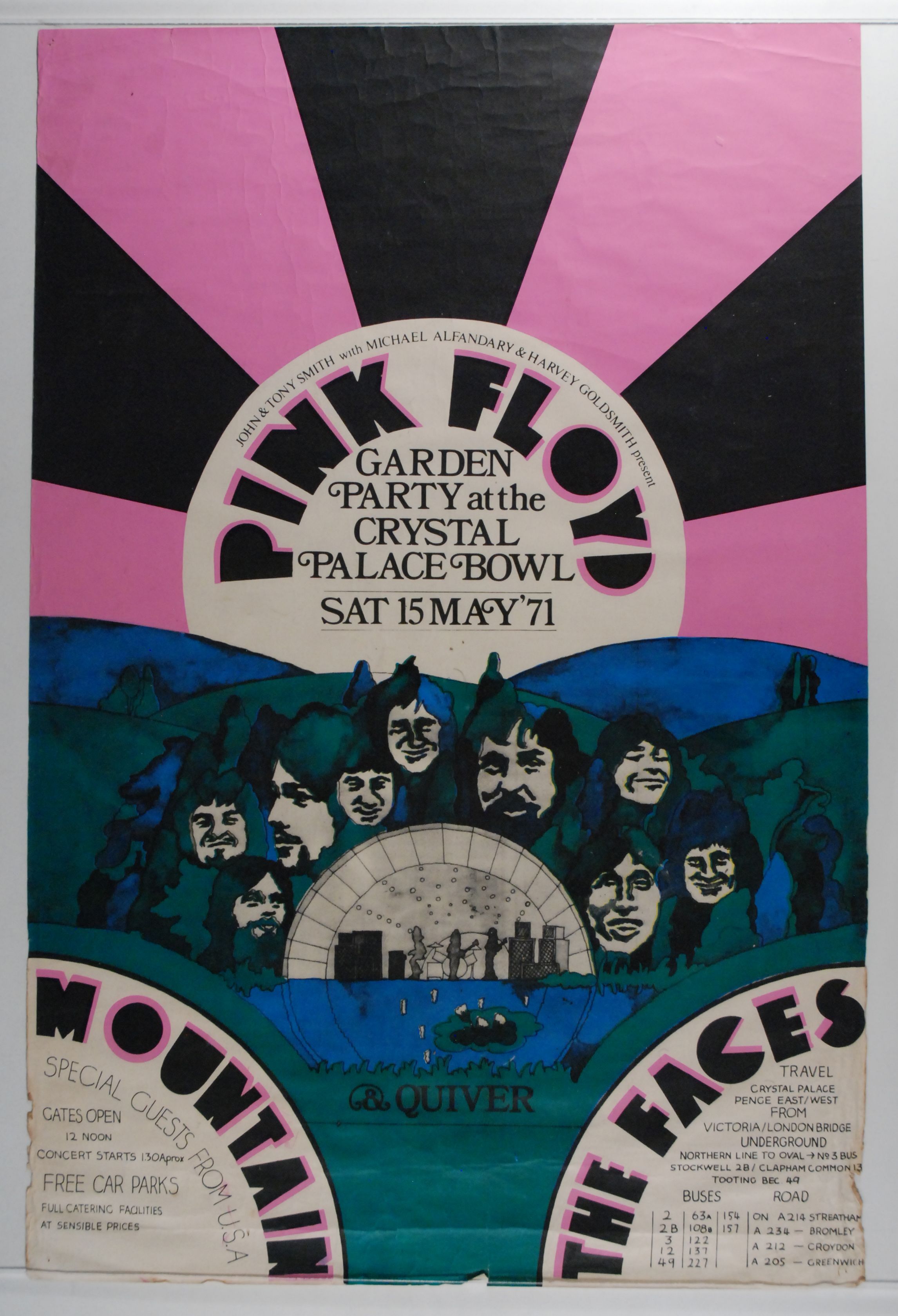 Pink Floyd Crystal Palace Bowl Concert Poster