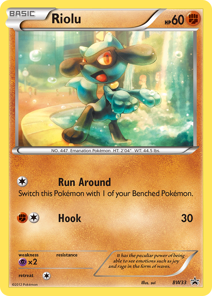 Riolu (BW33) - BW Black Star Promos Pokémon Card