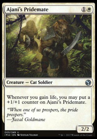 Ajani's Pridemate (Iconic Masters) Trading Card