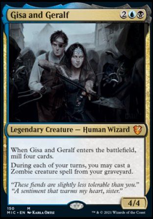 Gisa and Geralf (Innistrad Midnight Hunt Commander Decks) Trading Card