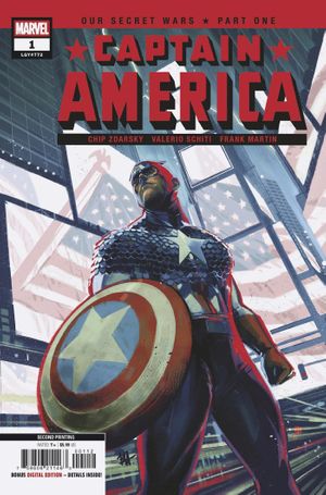 Captain America #1 (Ben Harvey 2nd Printing Variant)