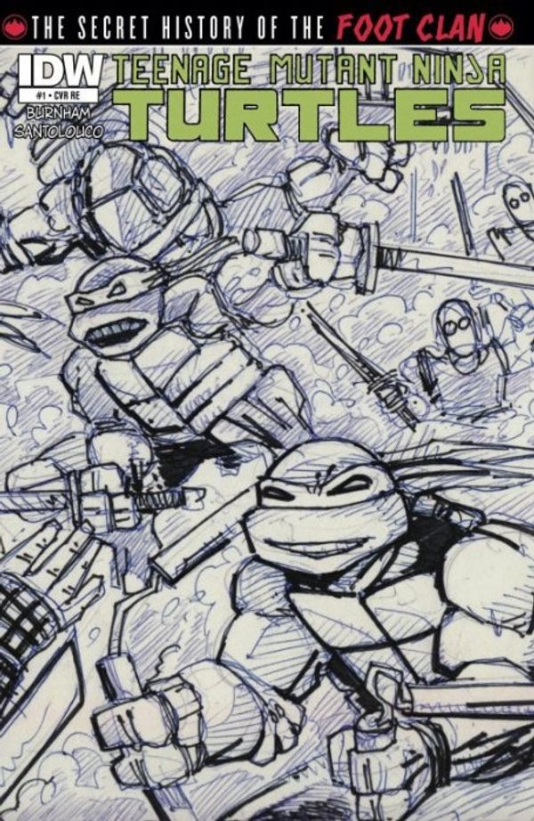 Teenage Mutant Ninja Turtles: Secret History of the Foot Clan #1 (Jetpack Comics Eastman Sketch Cover)