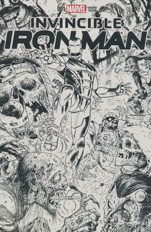 Invincible Iron Man #1 (Moore Sketch Cover)