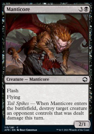 Manticore (Dungeons & Dragons: Adventures in the Forgotten Realms) Trading Card