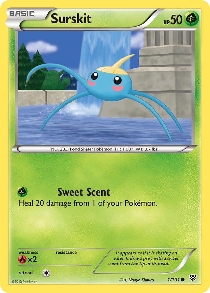 Surskit (1/101) - Plasma Blast Pokémon Card