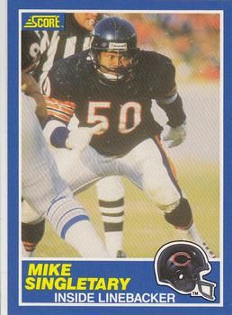 Mike Singletary 1989 Score #50 Sports Card
