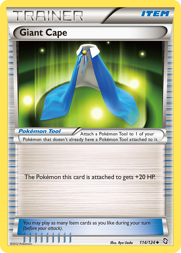 Giant Cape (Trainer: Pokémon Tool) (114/124) - Dragons Exalted Pokémon Card